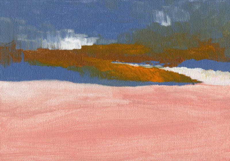 Blush Pink, Blue and Brown