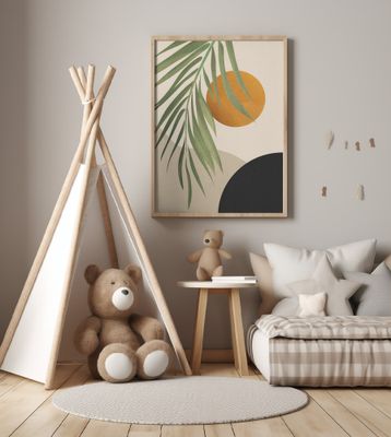 Abstract Art Tropical Leaves 47