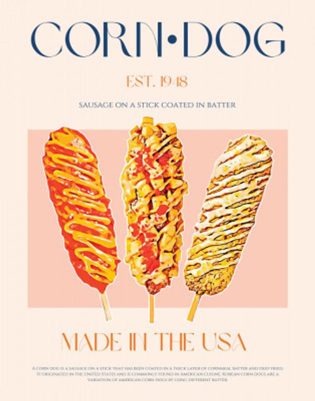 Corn Dog Print