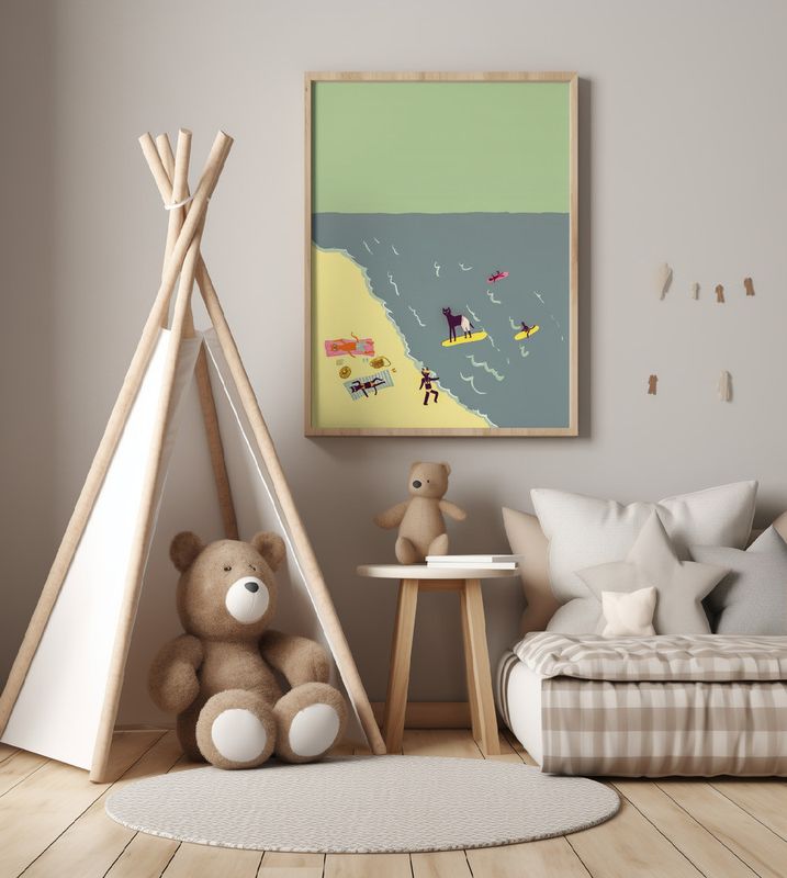 Cats beach day humour surfing