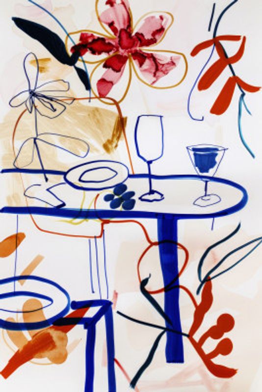 Vibrant Table Scene