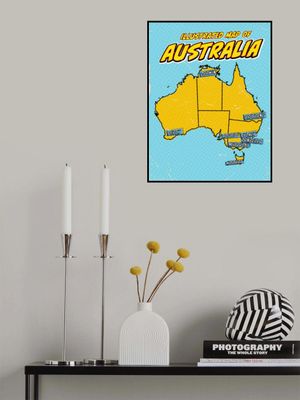 Australia Pop Art Map