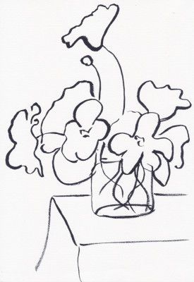 Black and White Poppies Small