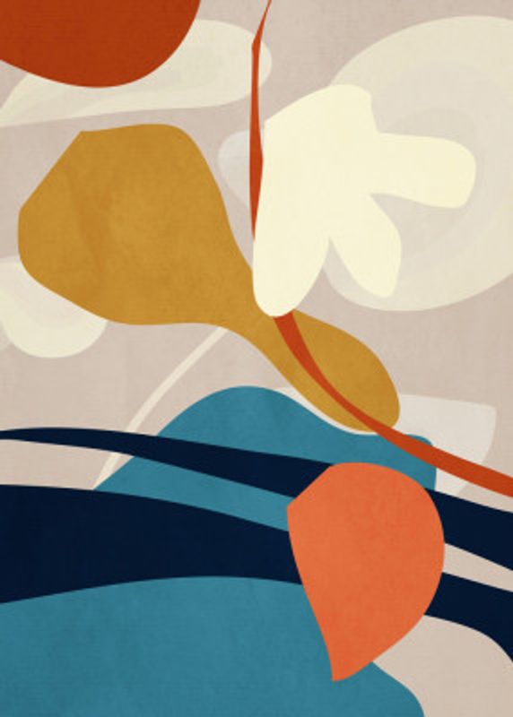 Organic Shapes And Earthy Tones