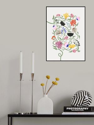 Whimsical Arrangement Of Abstract Flowers