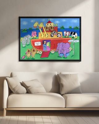 The Animals Enter Two by Two into Noah's Ark