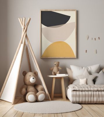 Organic Geometry Semicircles Pattern