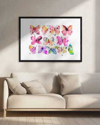 Butterflies Splatter Watercolor