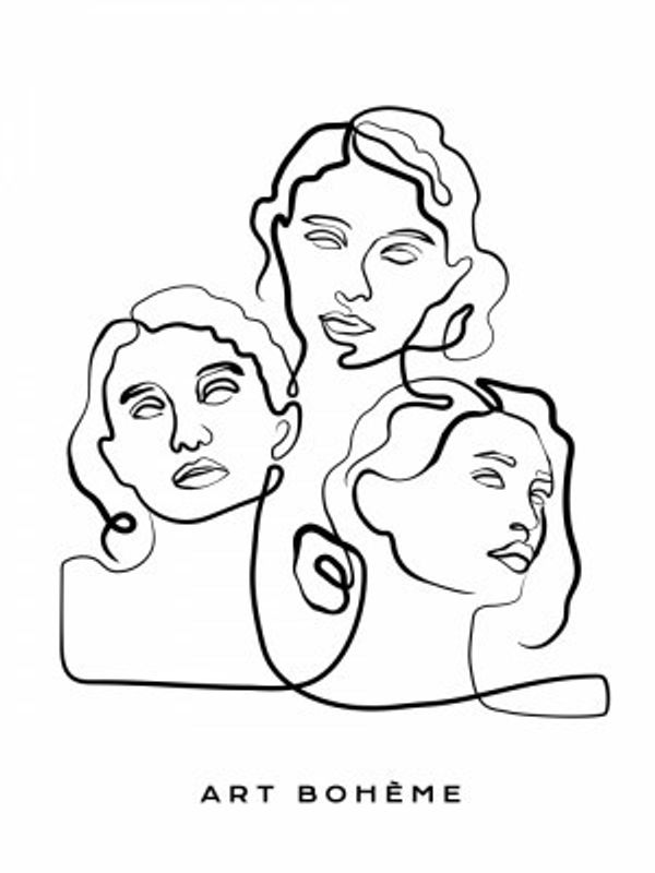Three Faces, One Line