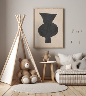 Abstract Vase Silhouette