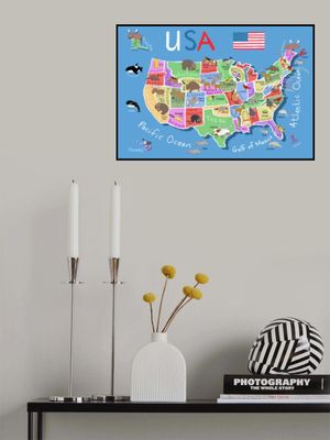 Illustrated Map of United States of America by Carla Daly