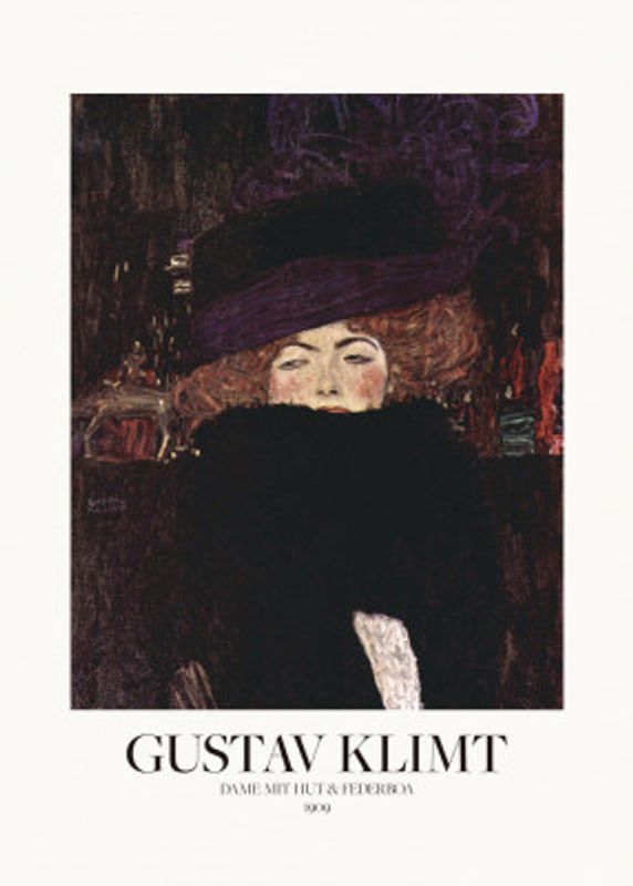 Dame Mit Hut Und Federboa (1909)  Poster