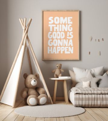 Something Good Is Gonna Happen Pantone Peach Fuzz Pictufy Collection