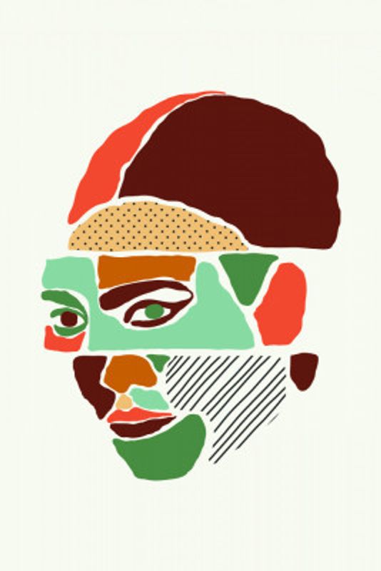 Color Abstract Faces #1