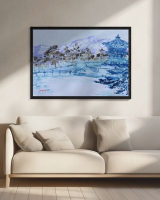 Winter at Gyeongbokgung Palace in Seoul Korea