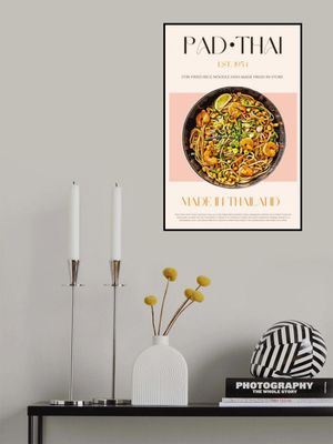 Elegant Illustration of Pad Thai