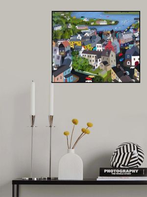 Colorful Houses of Kinsale, Ireland by Artist Carla Daly