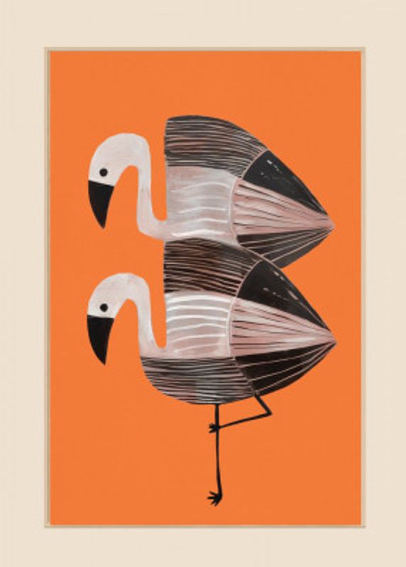 Tangerine Flamingos