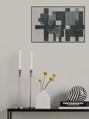Mid Century Modern Composition in Grayscale