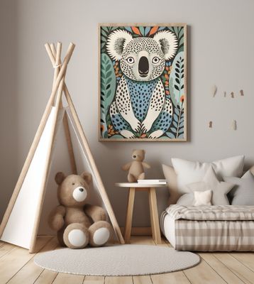 Spotted Koala In The Gumleaf Grove Wildlife Animals Forest