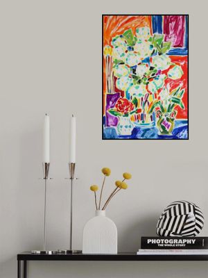 Flowers In My Studio, Tamara Jare, oil on canvas