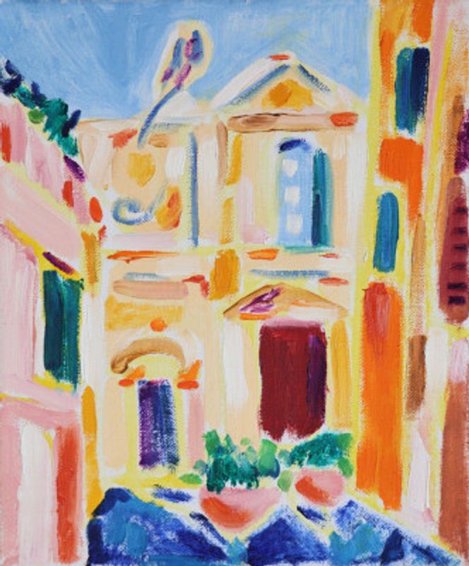 Streets of Rome no. IIi, Tamara Jare, oil on canvas