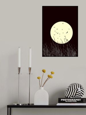 Full Moon Glow In the Grassland