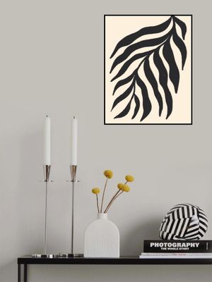 Black Silhouette Textured Branch