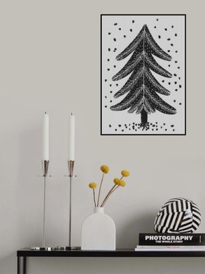 Monochrome Pinefall
