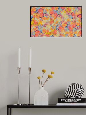 Repeatpattern Bouquethearts1tealorange Tango