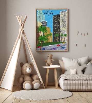 Downtown Los Angeles, California by Artist Carla Daly