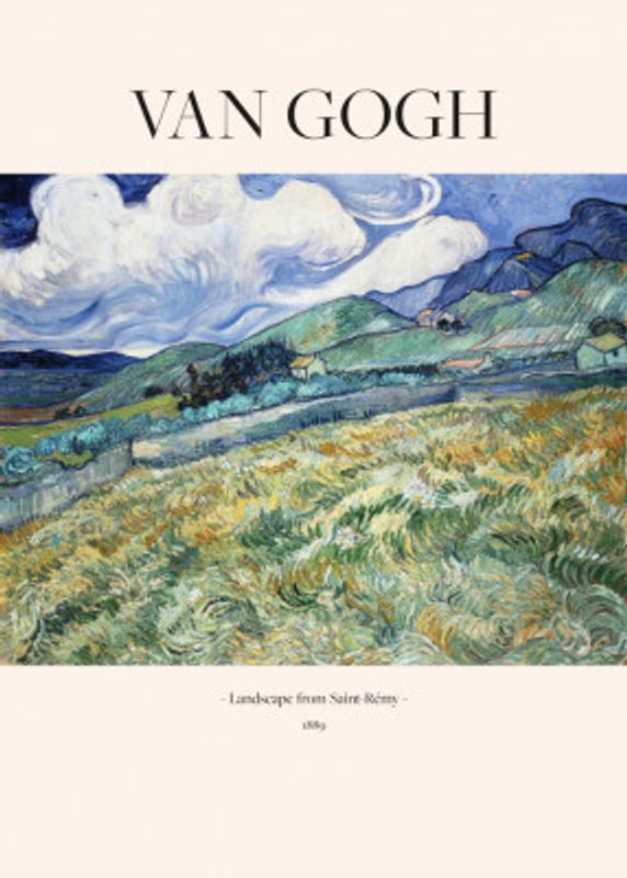 Landscape From Saint Rémy (1889)