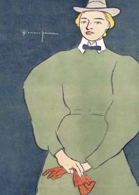 Woman Holding Gloves (1896)