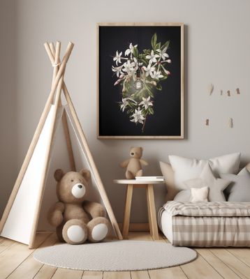 Illuminated Art -  the Flowering Azalea