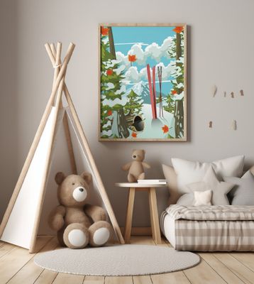 Autumn Mountain Scene