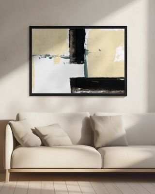 Neutral &amp; Black Art Print No 1