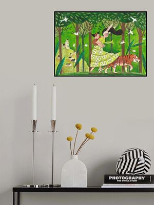 Walking through the woods