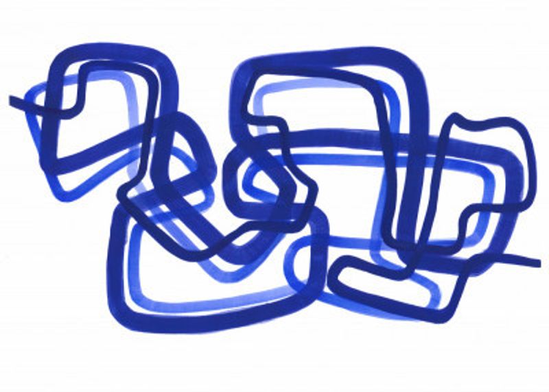 Composition In Blue 04