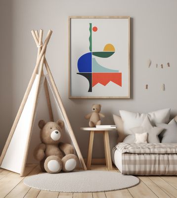 Colagem Abstrato E Geométrico 23