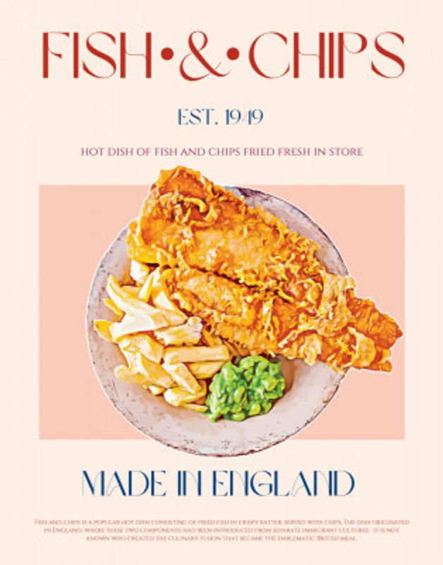 Classic Fish And Chips Dish