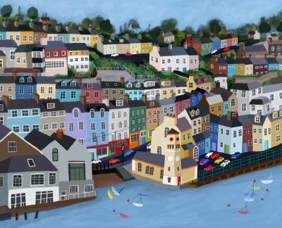Lovely Cobh, Ireland by Irish Artist Carla Daly