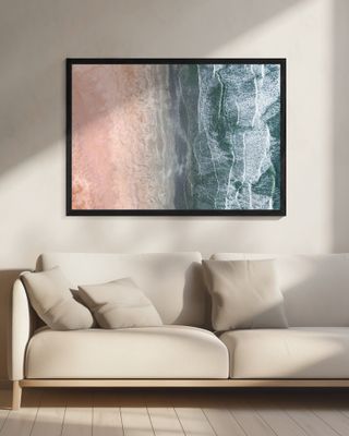 Pink and blue coastal