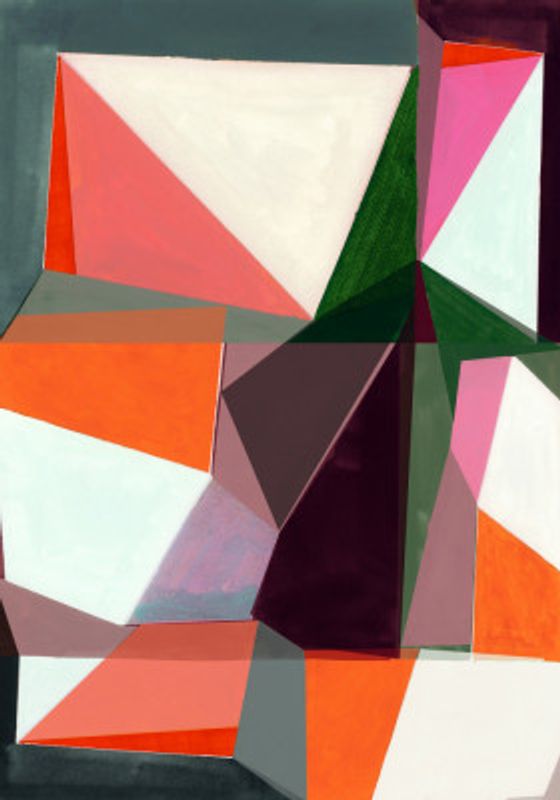 Geometric Abstract in Vibrant Hues