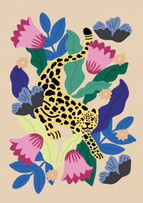 Floral Leopard