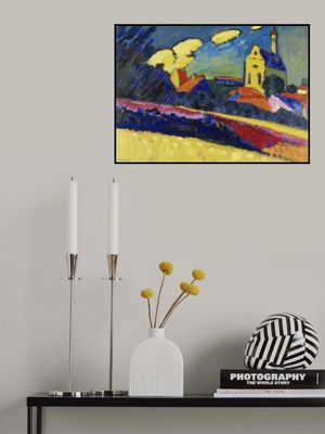 Study of Murnau  Landscape With Church (1909)