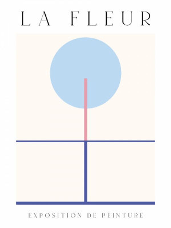 La Fleur Geometric Flowers Poster Set 7