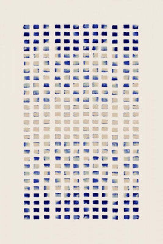 Blue Coral Reflecting Lines