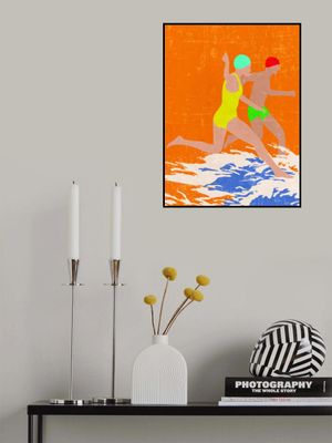 Running Swimmers (orange)