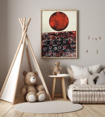 Abstract Artwork With Geometric Composition