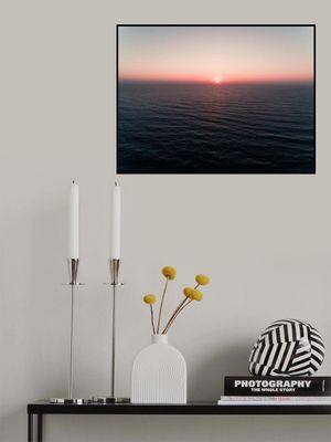 Ocean Sunset With A Soft Gradient Sky